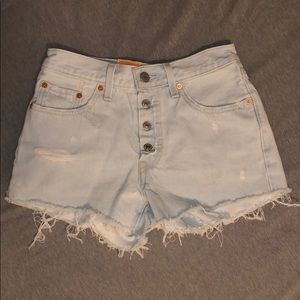 Levi 501 denim shorts
